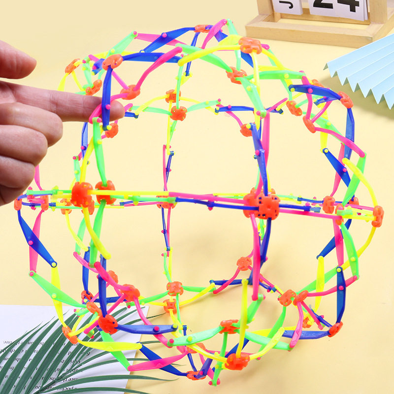 Children's Ball Puzzle Magic Telescopic Deformation Ball Varieble Flower Ball Bigger Shrink Elastic Outdoor Throw Ball Toy