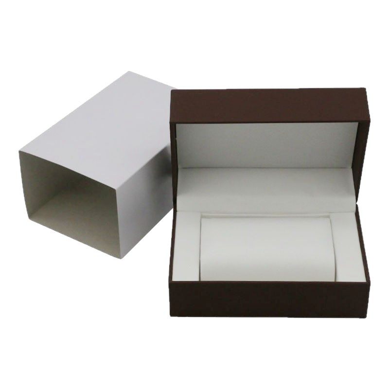 Flip Watch Box Three-Piece Set Black Pu Leather Watch Box Single Couple Watch Collection Storage Display Watch Box