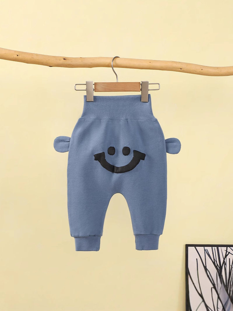 Baby Pants, New Autumn & Winter Thickened Casual Long Trousers, Boys & Girls Big PP Pants, Infant High-Waist Belly-Protecting Trendy Pants