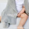 One order embroidery Name pure cotton knitted wool Blanket Name Knit Blanket