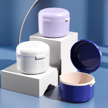 Portable Braces Box Cleaning and Cleaning Box Retainer Braces Box Dental Braces Storage Box Oral Gift