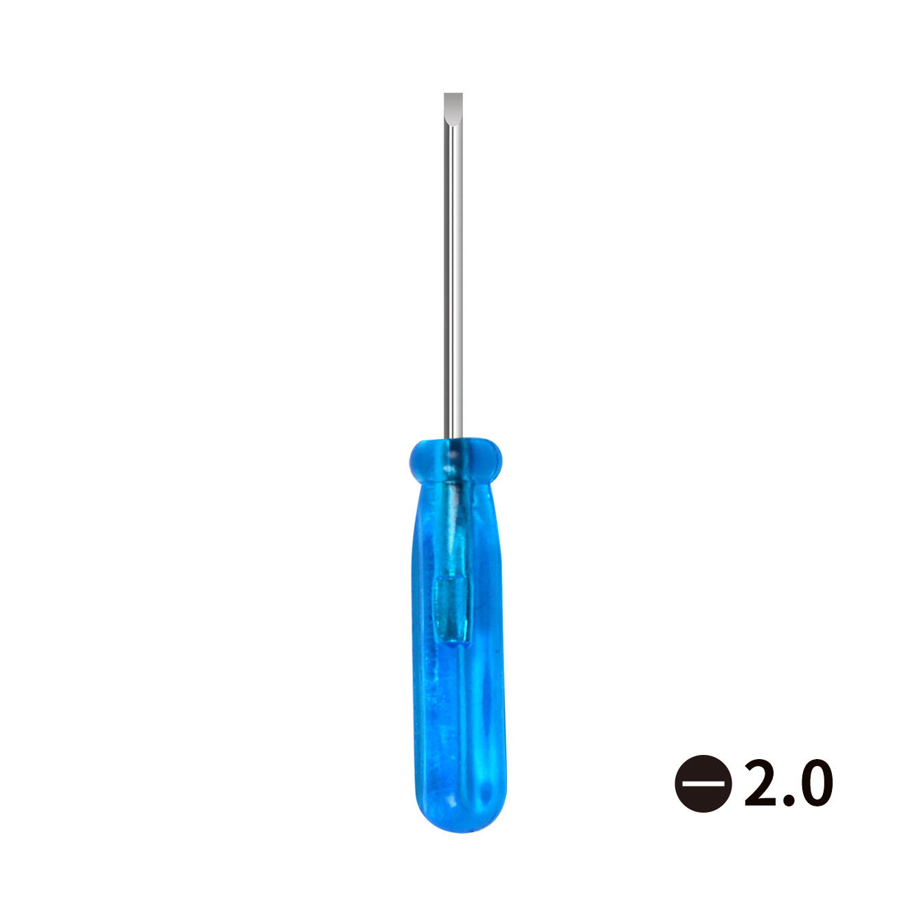 水晶蓝批柄 全长45mm迷你小螺丝刀 手机维修工具 玩具配送