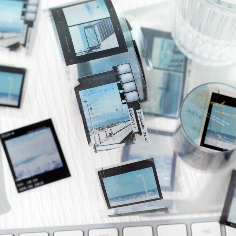 Twilight Pet Tape Eternal Moment Series Film Landscape Theme Handbook Material DIY Decorative Die-Cut Stickers