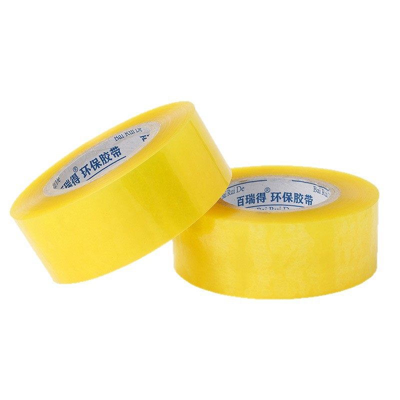 3cm wide express logistics sealing packing tape transparent yellow tape sealing tape manufacturers small width tape