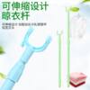 Retractable Aluminum Alloy Clothes Drying Rod for Dormitory Home Use, Extended and Thickened Clothes Hanger for Balcony Students to Pick up Clothes