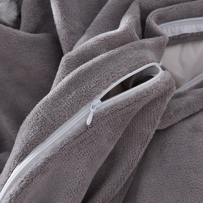 2024 New Rabbit Fur Live Broadcast Hot Style Rabbit Fur Rabbit Velvet Rabbit Fur Four-Piece Set