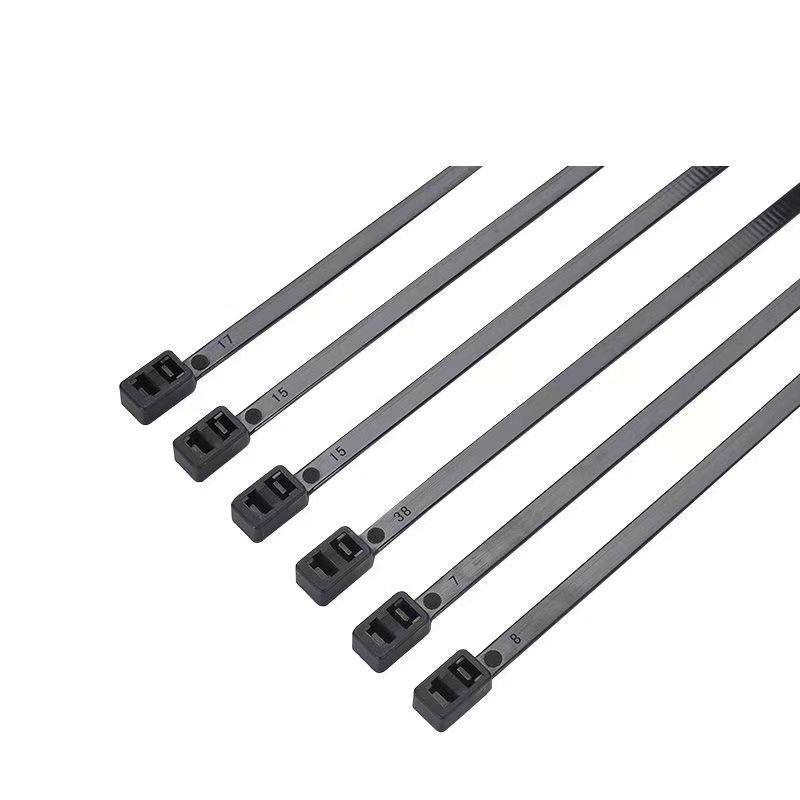 Car and Truck Double-Headed Double-Lock Double-Hole Nylon Cable Ties, Two-In-One Cable Ties