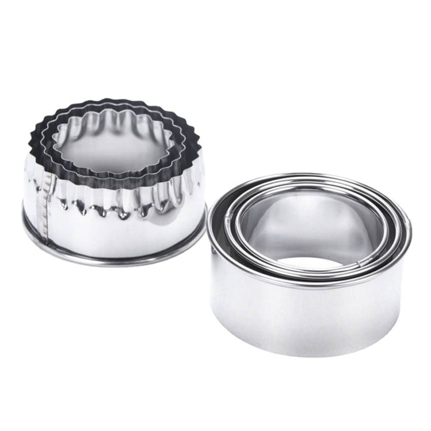 Factory wholesale stainless steel dumpling wrapper mold dumpling tool pressing dumpling wrapper cutting dumpling wrapper three pieces