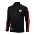 B2506# 25/26 Half Zip Manchester United Black Vintage Edition