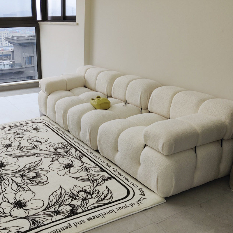 豆腐块懒人沙发客厅组合小户型家具方块模块奶油ins榻榻米小户型