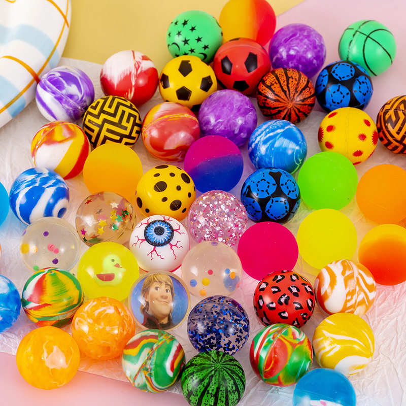 32mm elastic ball lottery Dragon Ball colorful rubber elastic ball gift twisted egg stall night market hot sale supply