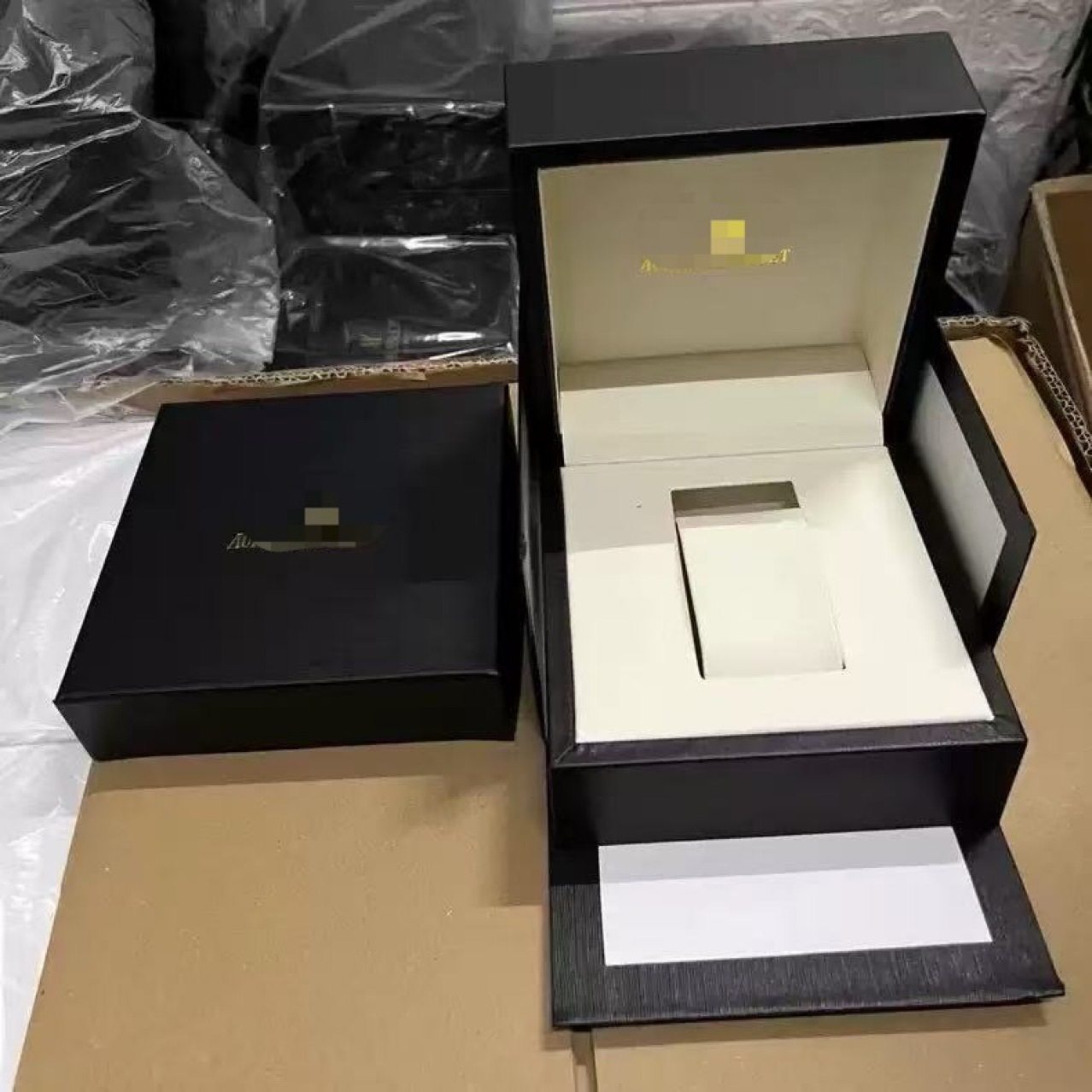 Aijia Watch Box Peter Watch Storage Box Leather Packaging Box Ap Watch Display Box Full Set of Aijia Watch Box