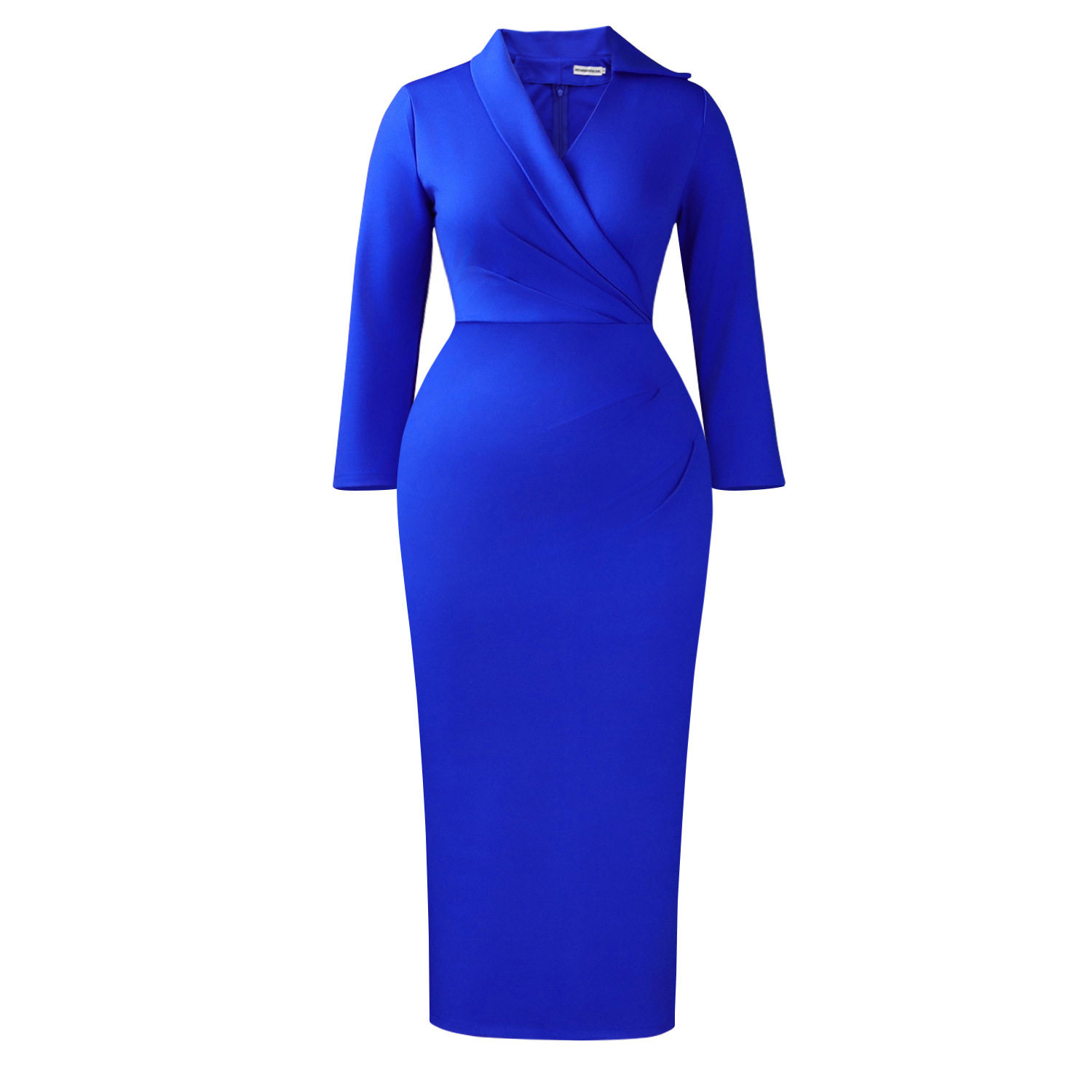 Plus Size Womens Fashion V Neck Solid Color Bodycon Pencil Dress Slim Fit Elegant Style for Parties Wholesale Available