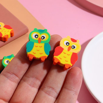 Cartoon Eraser Cute Owl Kindergarten High-Value Prizes Children's Stationery Gifts Cross-Border Eraser Manufacturer