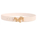 Amiri bronze buckle + white
