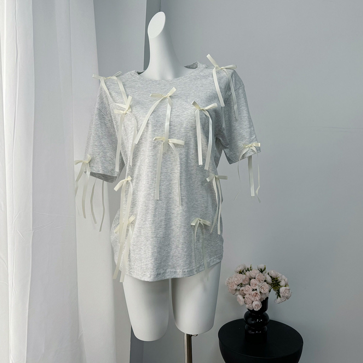 Womens Summer Loose Fit Short Sleeve T Shirt Bohemian Fringe Design 100 Cotton Casual Style Wholesale Available