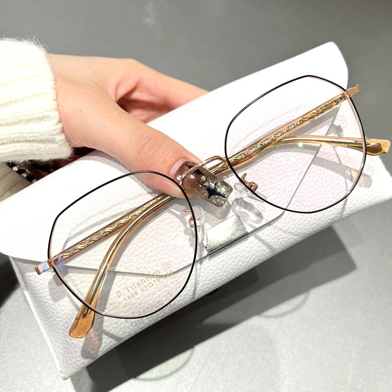 Mirror a Popular Myopia Glasses Wholesale T848 Plate Glasses Frame for Men and Women Without Makeup Popular Glasses Frame