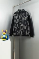 12 black (mosaic jacquard logo hot stamping)