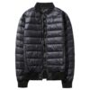 Autumn and Winter Down Jacket Men's Lightweight Youth Slim-fit White Duck Down Short Baseball Collar Portable Jacket Coat Men's Fashion