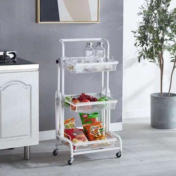 Kitchen Storage Rack in stock Household Multi-layer Storage Rack Kitchen Rotating Storage Rack Toilet Bathroom Finishing Rack
