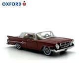 Коллекция моделей автомобилей OXFORD Chrysler 300 с откидным верхом 1961 года выпуска, украшение тележки из сплава 1:87