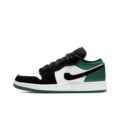 Aj1 black and green toes