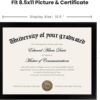 Amazon Usa Meike Duo 8.5*11inch Usa Graduation Certificate Frame Diploma Document Degree Frame Picture Frame