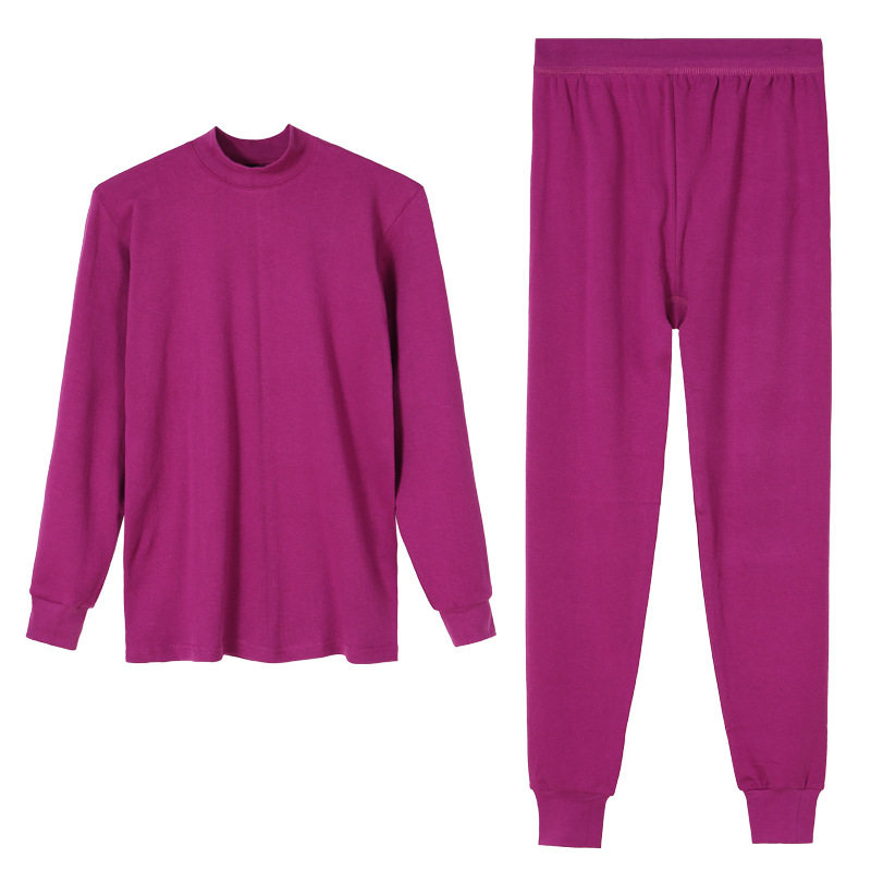 Old People's Autumn Clothes and Pants Suit Women's Mother's Cotton Sweater Old People's Cotton Large Size Loose Old-fashioned Thermal Underwear