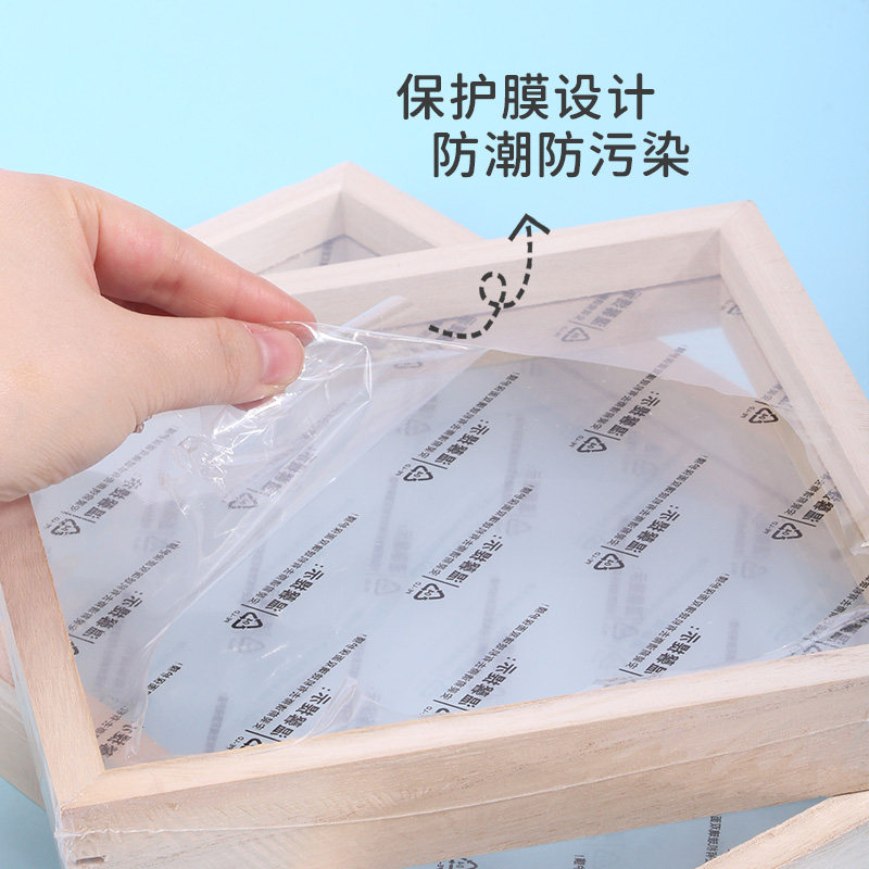 ✅ Dried Flower Photo Frame Transparent Double-Sided Storage Display Kindergarten DIY Handmade Plant Specimen Picture Frame Three-Dimensional Display Stand