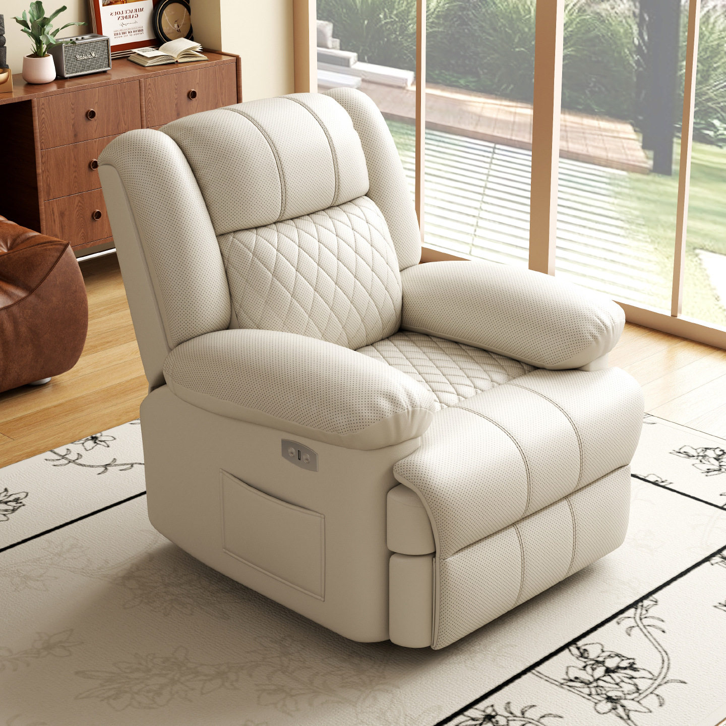 懒人沙发单人多功能家用沙发躺椅客厅办公室美甲院休闲摇摇椅