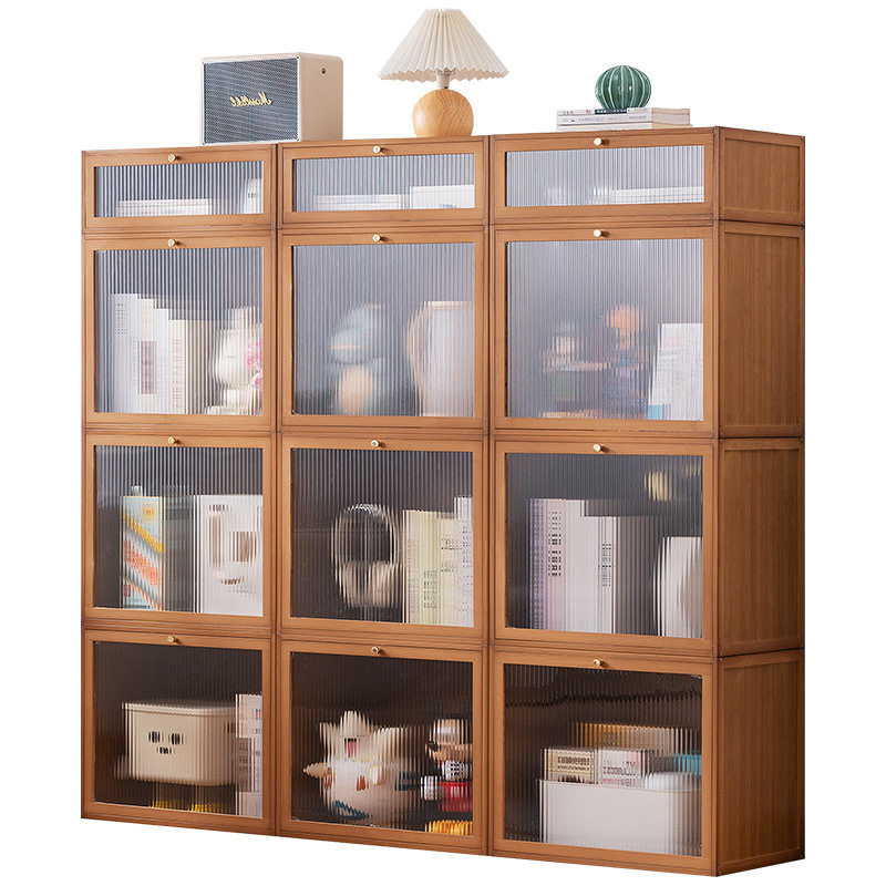 Multi-Layer Floor-Standing Storage Rack Stacking Storage Box Combination Storage Cabinet Living Room Storage Cabinet Bedroom Storage Storage Rack