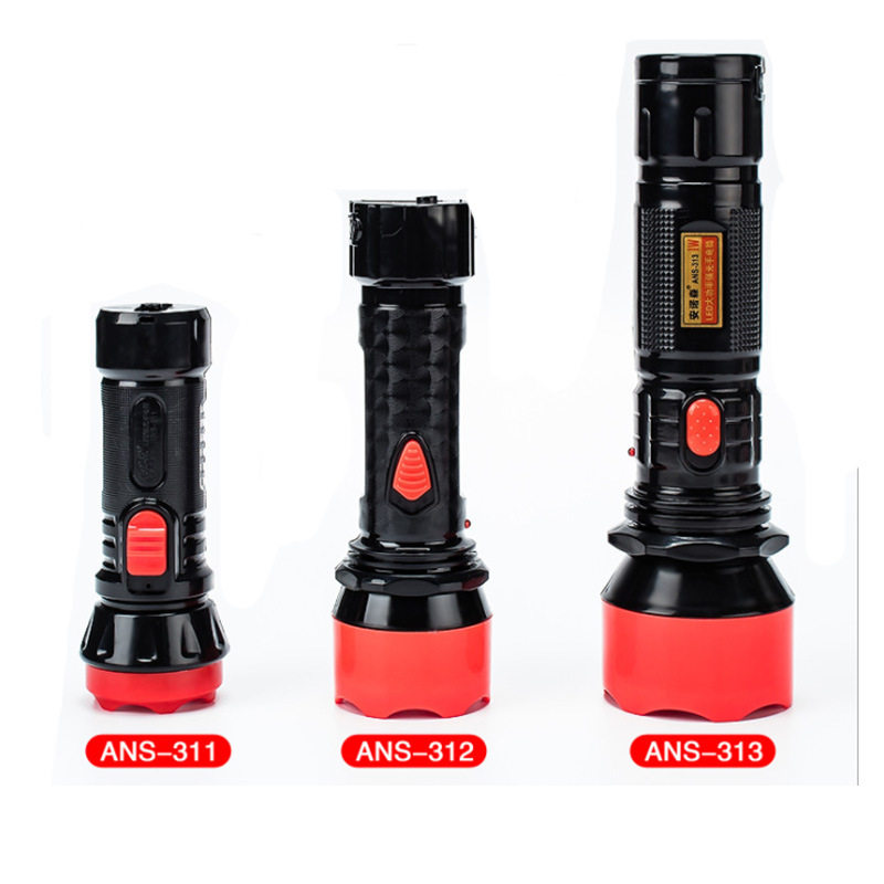 Flashlight LED Rechargeable Searchlight Household Emergency Light Handheld Strong Light Portable Headlight Outdoor Lighting