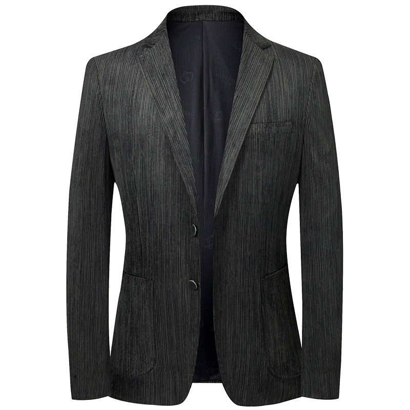 Áo Vest Nam Dáng Ôm Vải Nhung Gân Chống Nhăn Phong Cách Hàn Quốc Màu Nâu, Xanh Navy, Xám