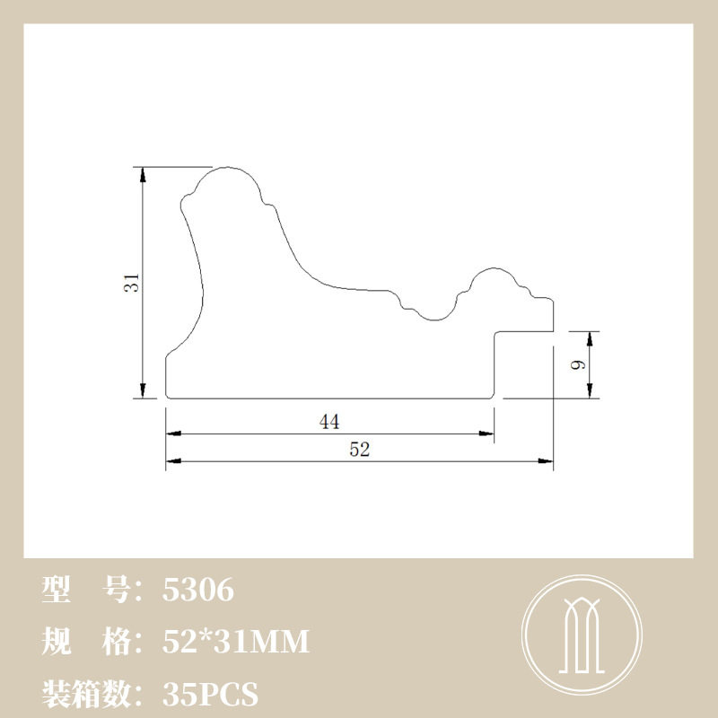 Ps Photo Frame Lines European Modern Decorative Picture Frame Strips Oil Painting Frame Strips Mounting Foam Lines Semi-Finished Products Processing