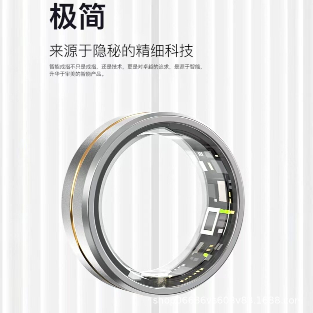 Smart Ring Sr02/Sports Fitness Heart Rate Blood Oxygen Sleep Tracking Monitoring/Stainless Steel Waterproof Factory Wholesale