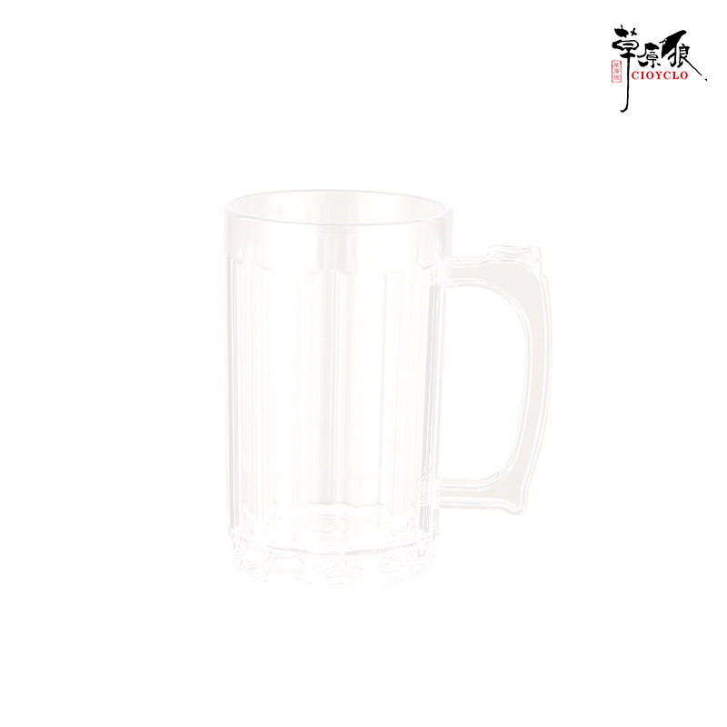 Acrylic PSC plastic beer cup large capacity transparent draft beer cup beverage cup household water cup large beer cup