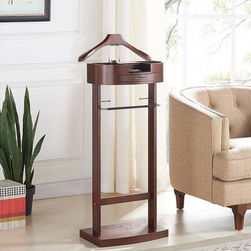 Office hotel solid wood suit rack simple floor hanger bedroom hanger coat rack household vertical wholesale