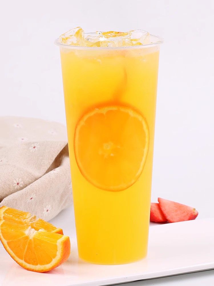 1kg Bagged Instant Orange Juice Fruity Powder Concentrated Juice Powder Drink New Solid Hot Drink Milk Tea Drink Commercial