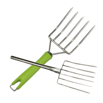 61K3 stainless steel large bean sprout fork selling bean sprout tool five-tooth rice thread fork kitchen canteen restaurant serving rice