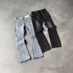 Personalized Street Style Vintage American Retro Bootcut Jeans Ins Same Style Winter Cross-Border New Jeans