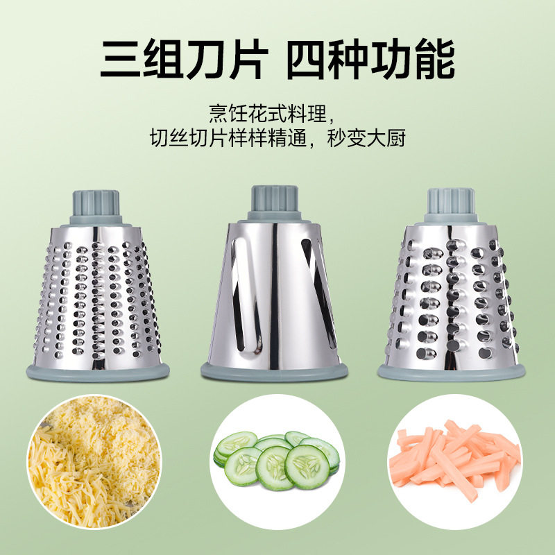 Multifunctional Hand Rock Drum Vegetable Cutter for Home Kitchen Potato Slicing and Shredding Machine, Safe and Does Not Hurt Hands, Vegetable Cutting Artifact
