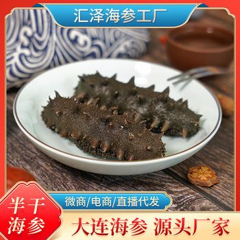 Dalian Ready-To-Eat Sea Cucumber Deep Sea Cucumber 6-12 Heads Ready-To-Eat Sea Cucumber Gift Box Fresh Sea Cucumber 500g Wholesale Sea Cucumber