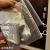 Ins Pull Ring Bag Storage Transparent Large Capacity Self-sealing Bag Travel Simple Portable Waterproof Dormitory Mask Storage Bag