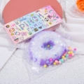 Donut purple white large