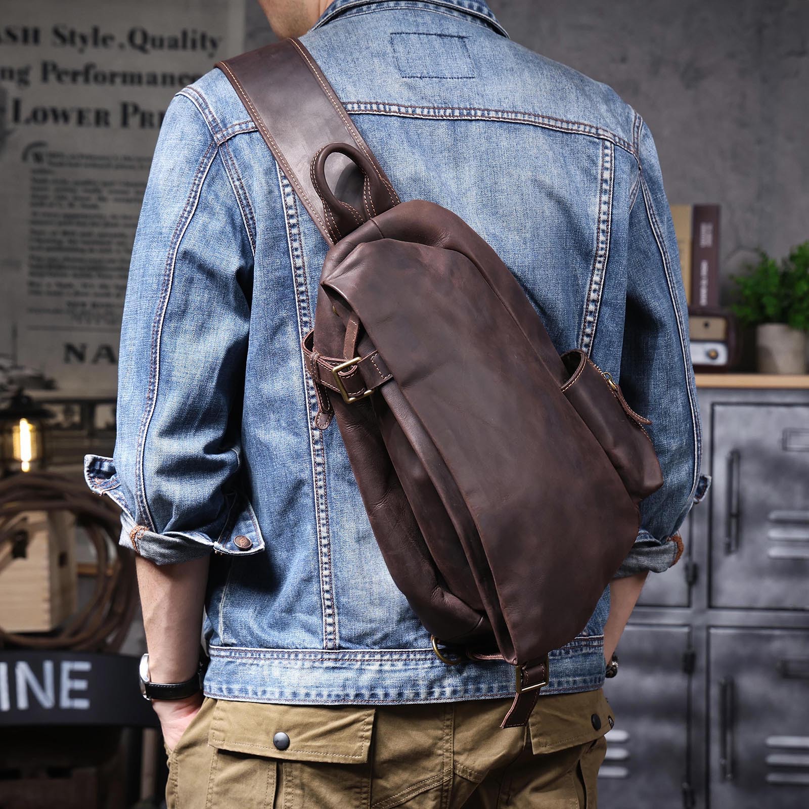 (Mới) Mã A1817 Giá 2120K: Túi Xách Nam Shtdi Phục Cổ Cổ Điển Túi Xách Ví Nam Chất Liệu Da Bò G05 Sản Phẩm Mới, (Miễn Phí Vận Chuyển Toàn Quốc).