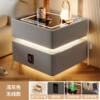 Smart Bedside Table Modern Simple Solid Wood with Light Bedroom Light Luxury Multi-Function Wireless Charging Bluetooth Smart Bed Cabinet