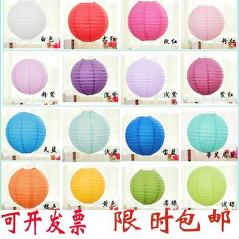 Mid-Autumn Festival Colorful Paper Lanterns Kindergarten Hand Painted Lanterns Shopping Mall Wedding Room Wedding Decoration Supplies Direct Sales