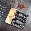 In stock wholesale factory direct gift set knife non-stick tie pattern kitchen knife wave pattern 6-piece kitchen knife set suit