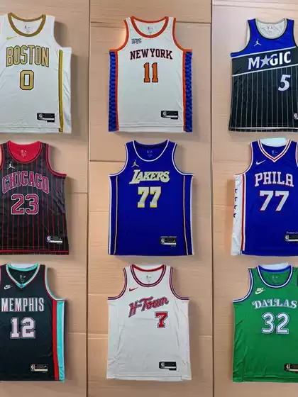 Cross-Border Hot-Pressed Jersey 26Th Season Raptors 76Ers Edgcombe Magic Warriors Lakers New Casual Basketball Uniform
