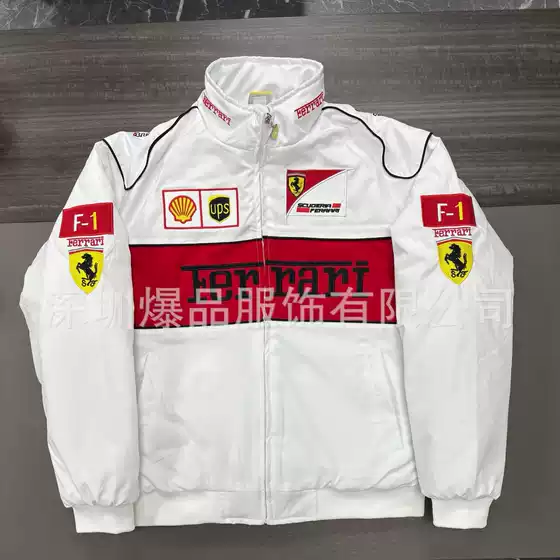 F1 Racing Suit Ferrari Jacket Embroidered Coat Motorcycle Riding Suit American Pilot Jacket Custom-Made